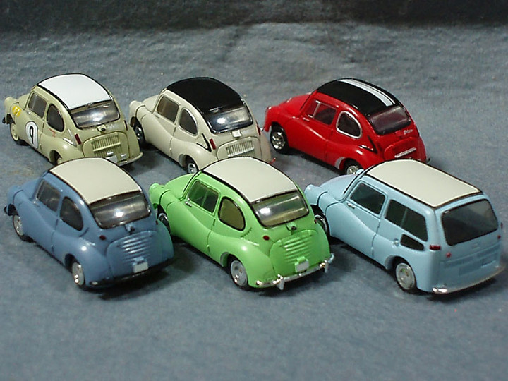 YUJIN 1/43名車列伝 スバル360コレクション 全6種セット コンプ ユージン 1／43名車列伝 スバル360コレクション 2005