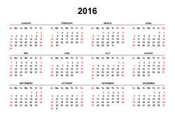 Calendar2016